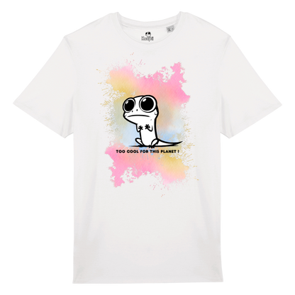 T-Shirt Gecko Watercolor Rainbow