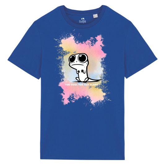 T-Shirt Gecko Watercolor Rainbow